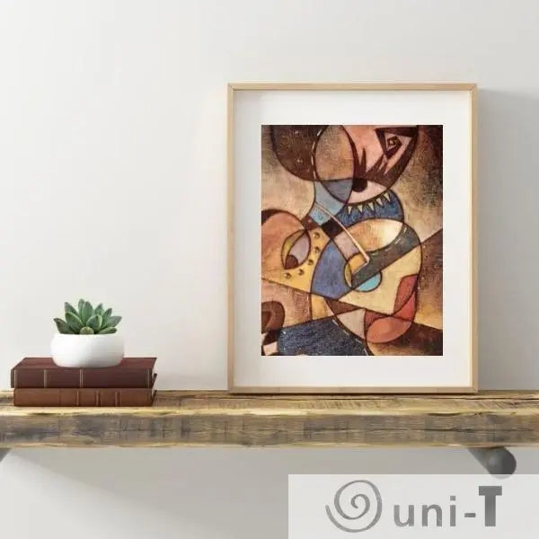 Modern decor, Abstract wall Art Prints, Giclee Print of Cubism Art by Eujin Kim Neilan, 8X10 Eujin Kim Neilan