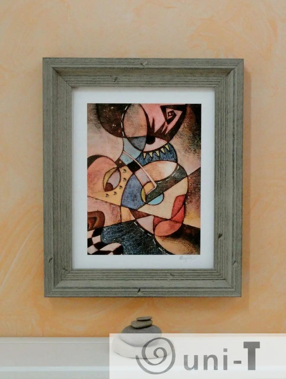 Modern decor, Abstract wall Art Prints, Giclee Print of Cubism Art by Eujin Kim Neilan, 8X10 Eujin Kim Neilan