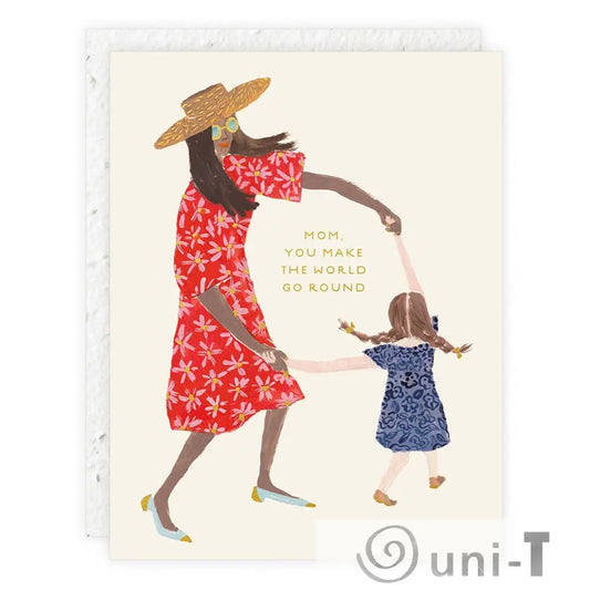 Mom and Daughter - Mother's Day Card Seedlings
