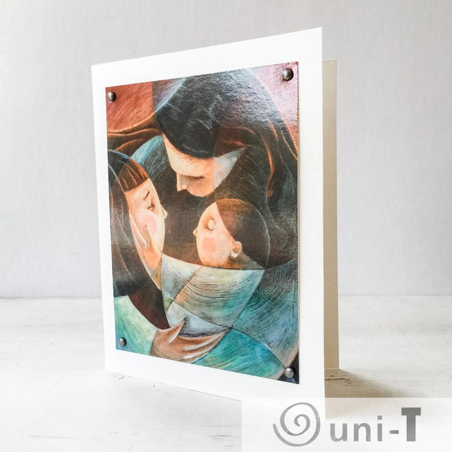 Mother & Children Greeting Card 5X7 Eujin Kim Neilan