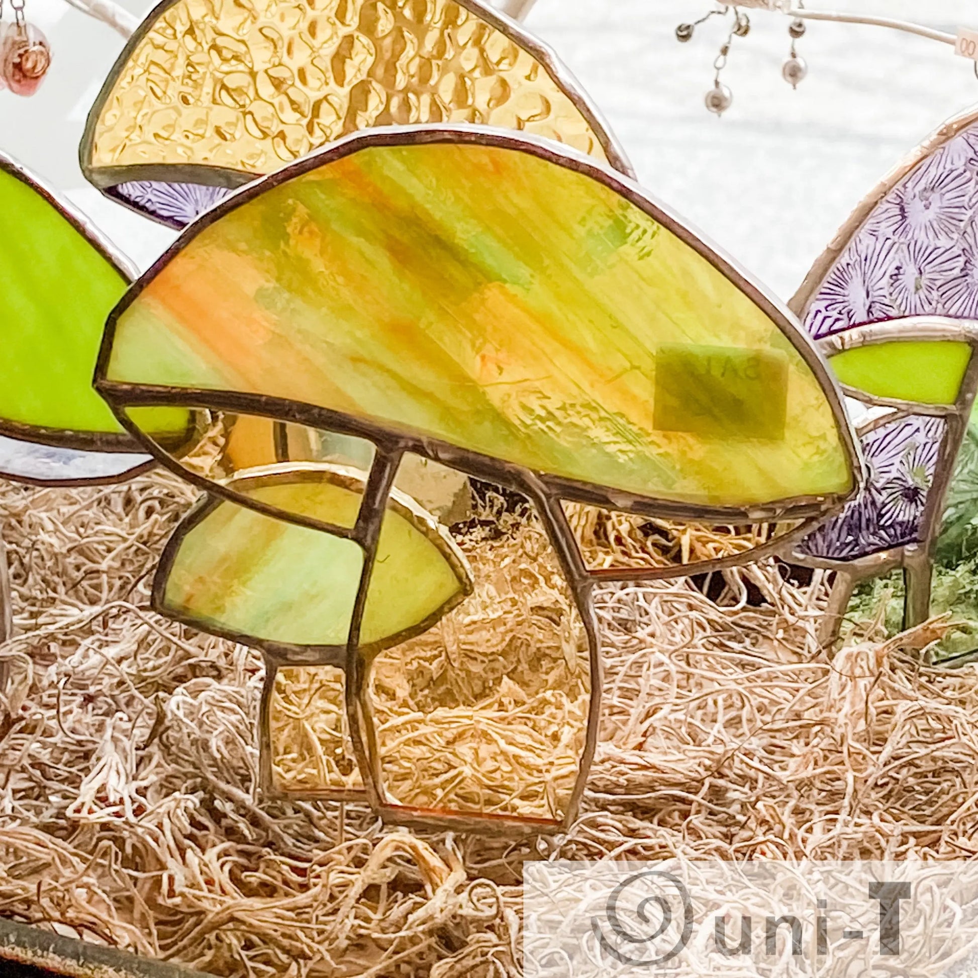 Mushroom Duo on Stick for Planter Sarah Alessandro