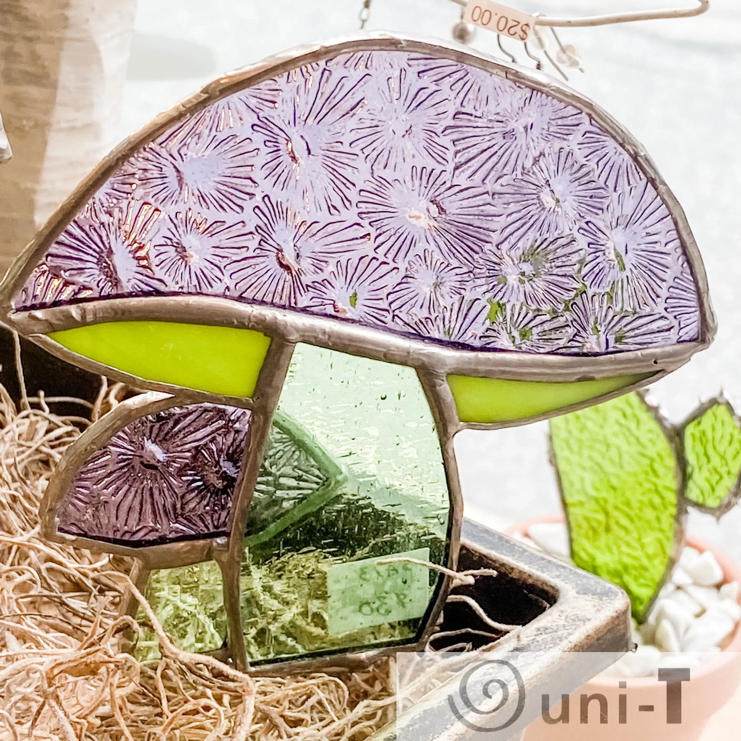 Mushroom Duo on Stick for Planter Sarah Alessandro