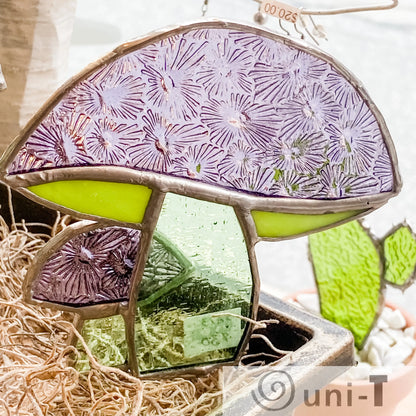 Mushroom Duo on Stick for Planter Sarah Alessandro