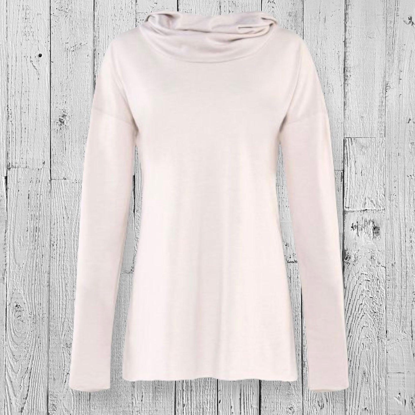 Organic Cotton Cowl Neck Yoga Hoodie, Made in USA Uni-T