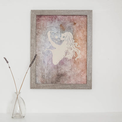 Original Framed Lovers Painting 9X12 Eujin Kim Neilan