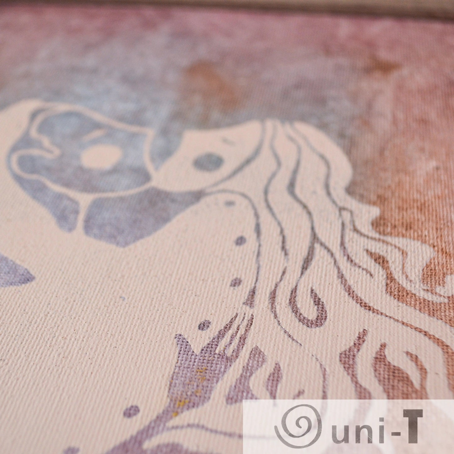 Original Framed Lovers Painting 9X12 Eujin Kim Neilan