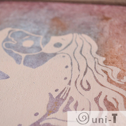 Original Framed Lovers Painting 9X12 Eujin Kim Neilan