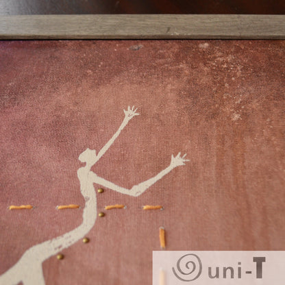 Original Framed Painting 11 X 14 - Dancing Outside the Box Eujin Kim Neilan