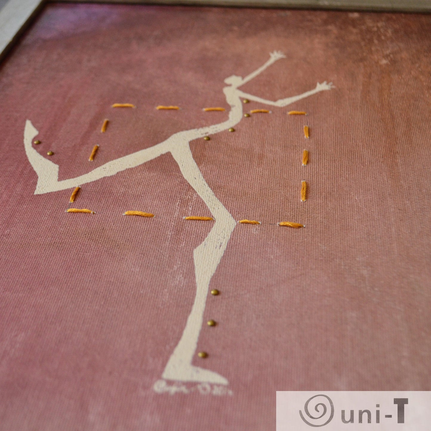 Original Framed Painting 11 X 14 - Dancing Outside the Box Eujin Kim Neilan