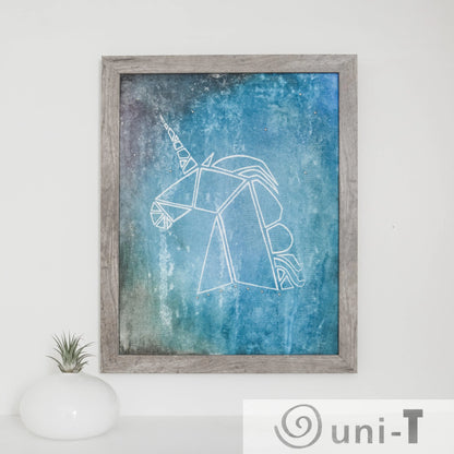 Original Framed Unicorn Painting 11 X 14 Eujin Kim Neilan