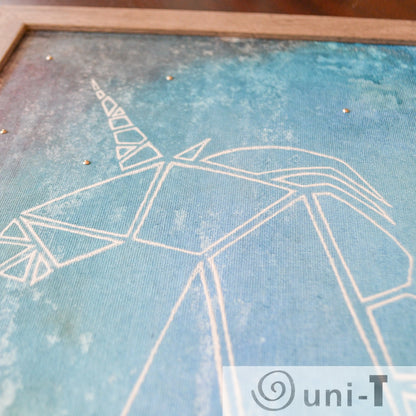 Original Framed Unicorn Painting 11 X 14 Eujin Kim Neilan