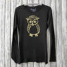 Owl Long Sleeve T-shirt for Women Uni-T