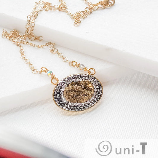 Pave Oval Necklaces Lisa Trachtman