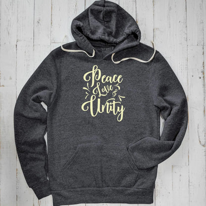 Peace Love & Unity Unisex Hoodie Uni-T