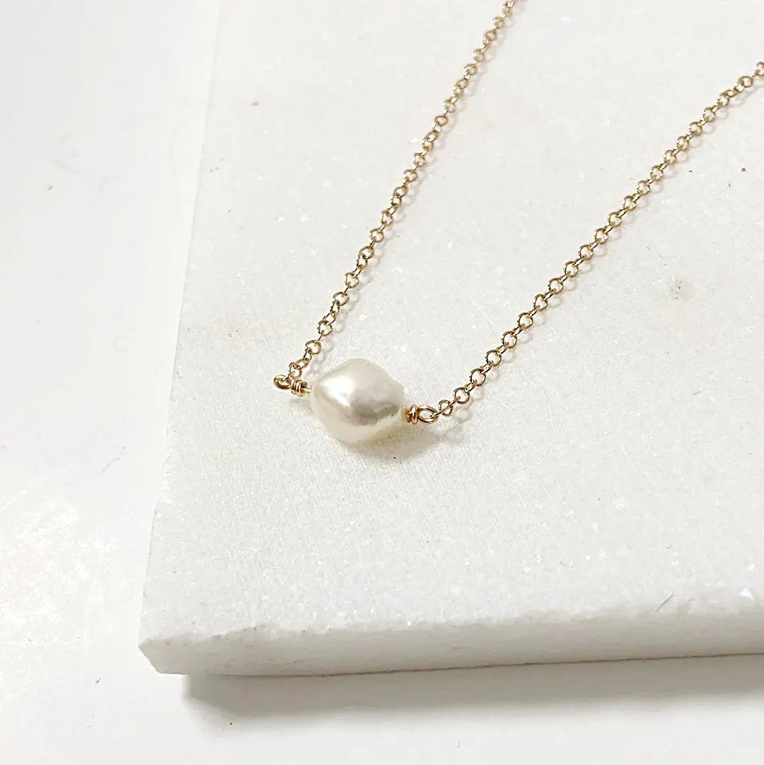 Pearl Drop Earrings and Necklace Nicole Goulet