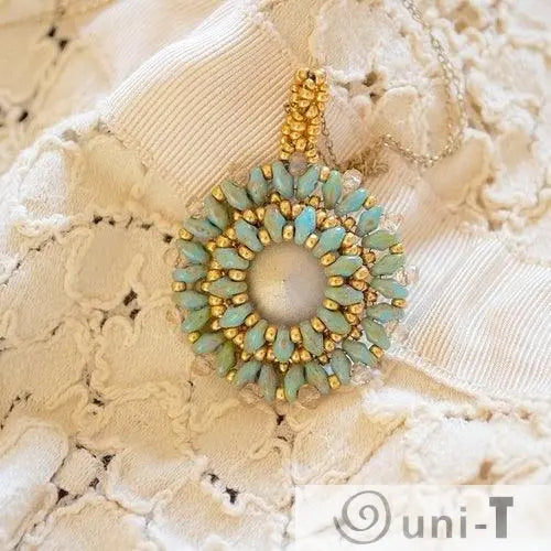 Pendant Turquoise Gold Esmeralda Lambert
