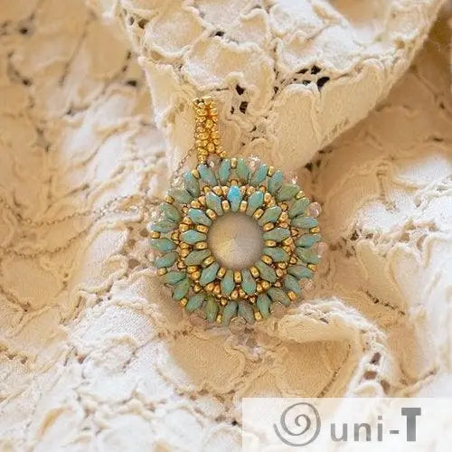 Pendant Turquoise Gold Esmeralda Lambert