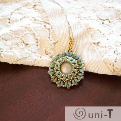 Pendant Turquoise Gold Esmeralda Lambert