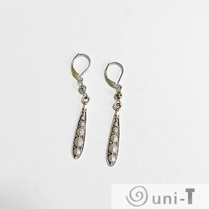 Pewter Charm Earrings with Surgical Steel Ear Wire Kathy James