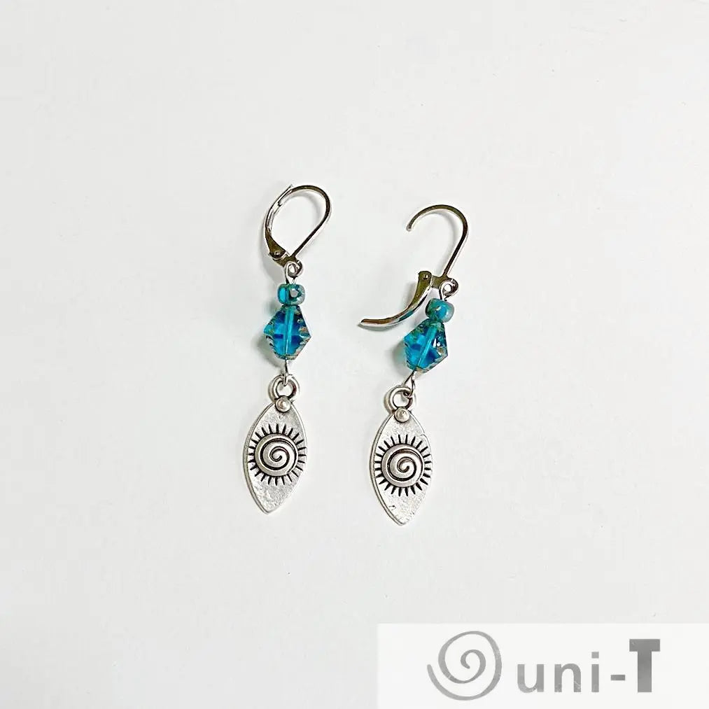 Pewter Charm Earrings with Surgical Steel Ear Wire Kathy James