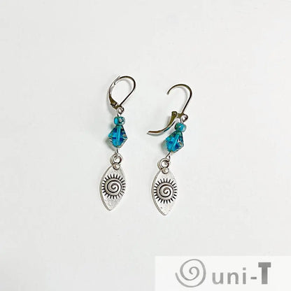 Pewter Charm Earrings with Surgical Steel Ear Wire Kathy James