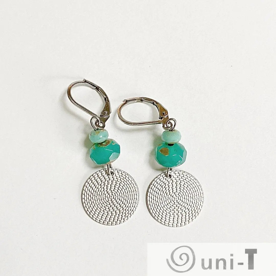 Pewter Charm Earrings with Surgical Steel Ear Wire Kathy James