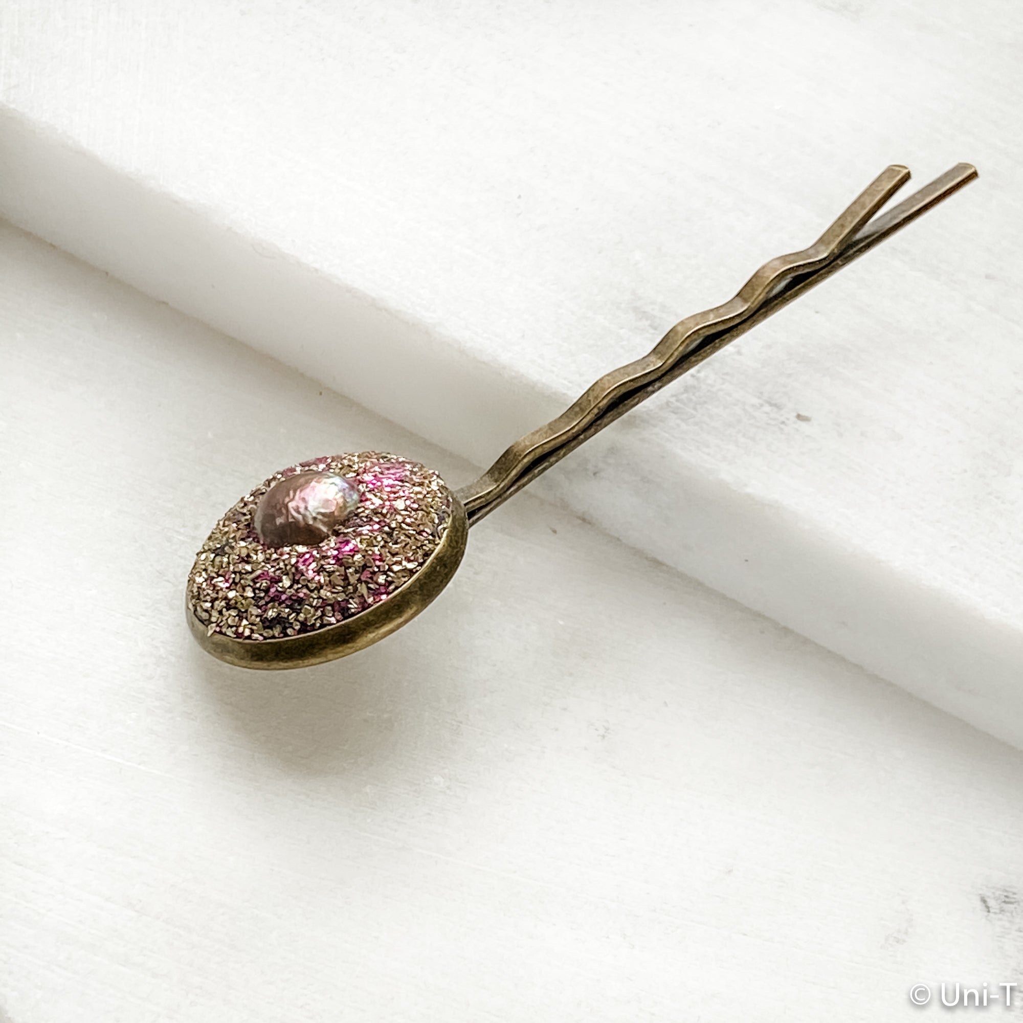 Vintage Findings &amp; Polymer Clay Hairpins Uni-T Little Gifts