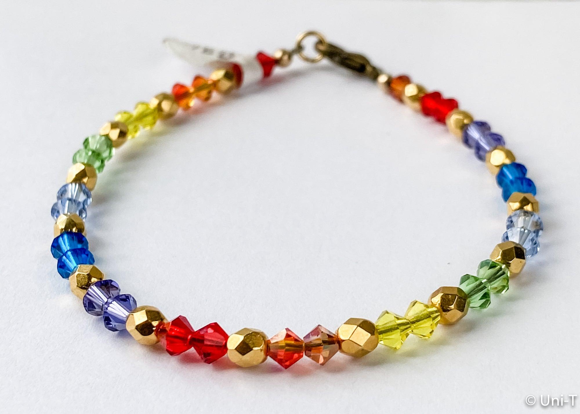 Rainbow Bracelets, Chakra Jewelry Uni-T Bracelets