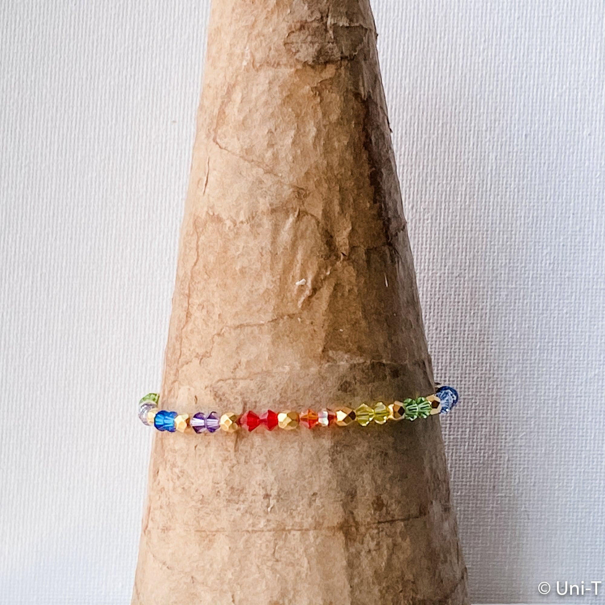 Rainbow Bracelets, Chakra Jewelry Uni-T Bracelets