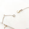 Silver Textured Rectangle Necklace, Precious Metal 99% Silver Clay with Sterling Silver Chain - Uni-T