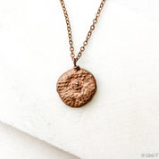 Precious Metal Clay Copper Acorn Top Necklaces Uni-T Necklace