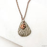 Precious Metal Clay Copper &amp; White Copper Necklaces Uni-T Necklace