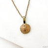Sand Dollar Bronze Necklace, Precious Metal Clay Necklaces - Uni-T