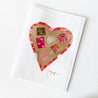 Handmade Collage Heart Cards for Valentines Day Uni-T Cards