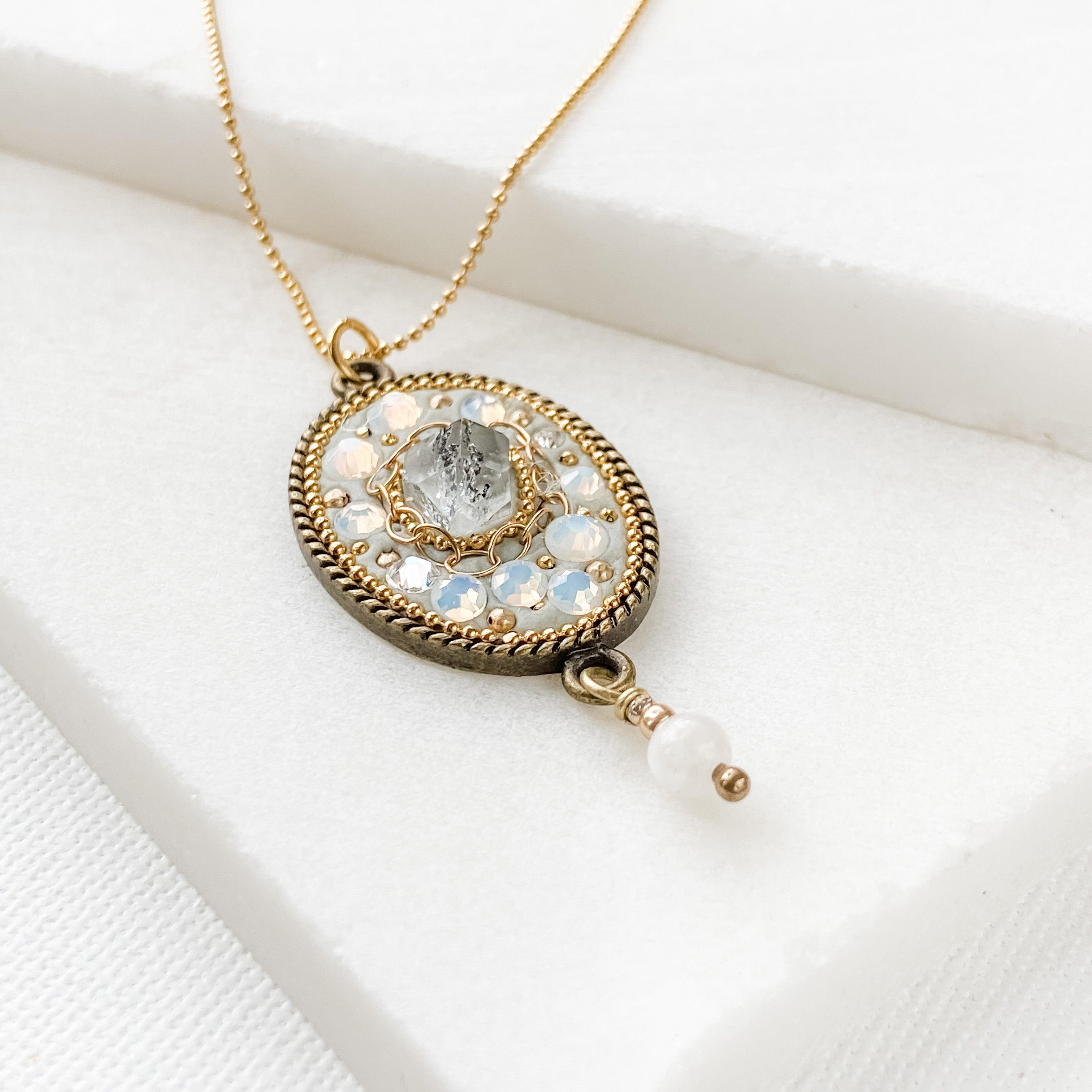 Herkimer Diamond Necklace Uni-T Necklace