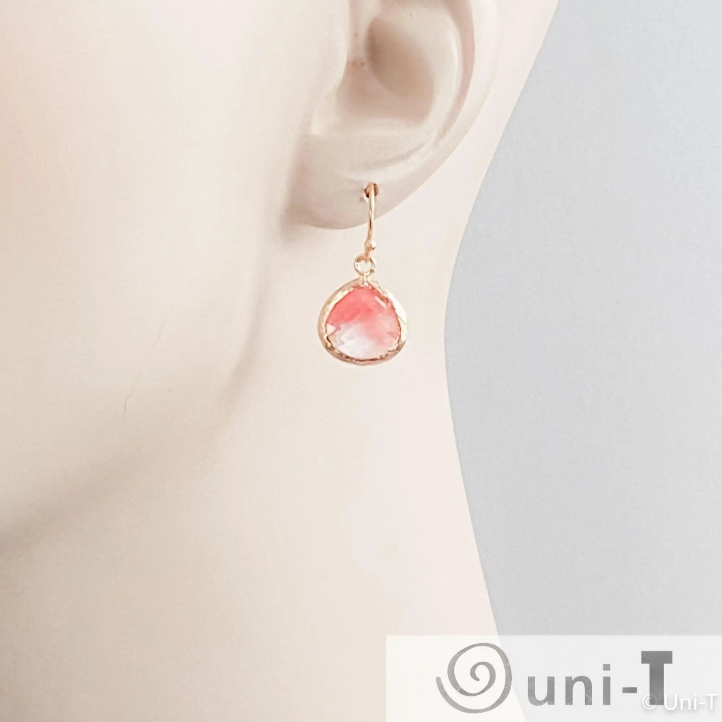 Pink Small Gem Drop Earrings Lisa Trachtman