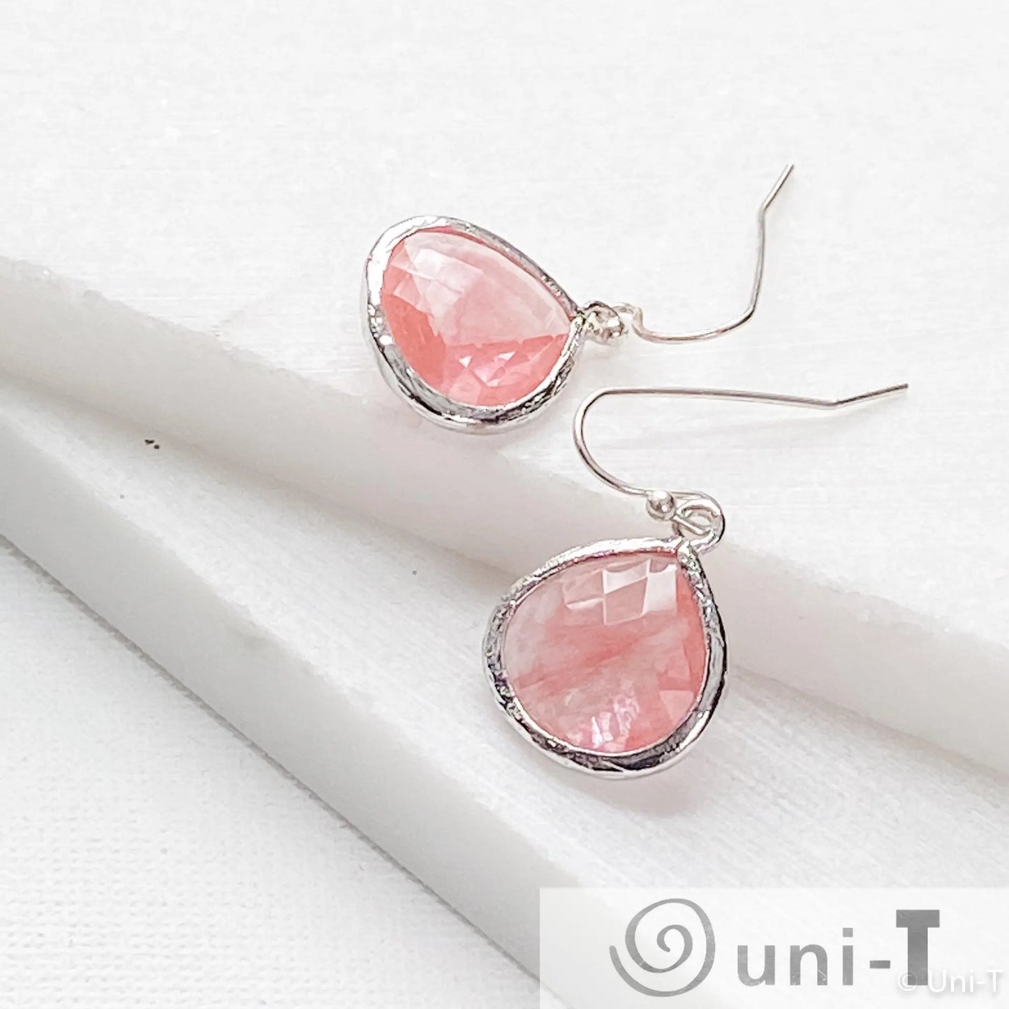 Pink Small Gem Drop Earrings Lisa Trachtman