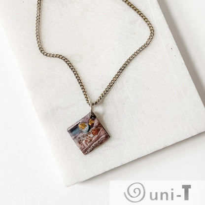 Polymer Clay Pendant Necklace Sandrine Colson