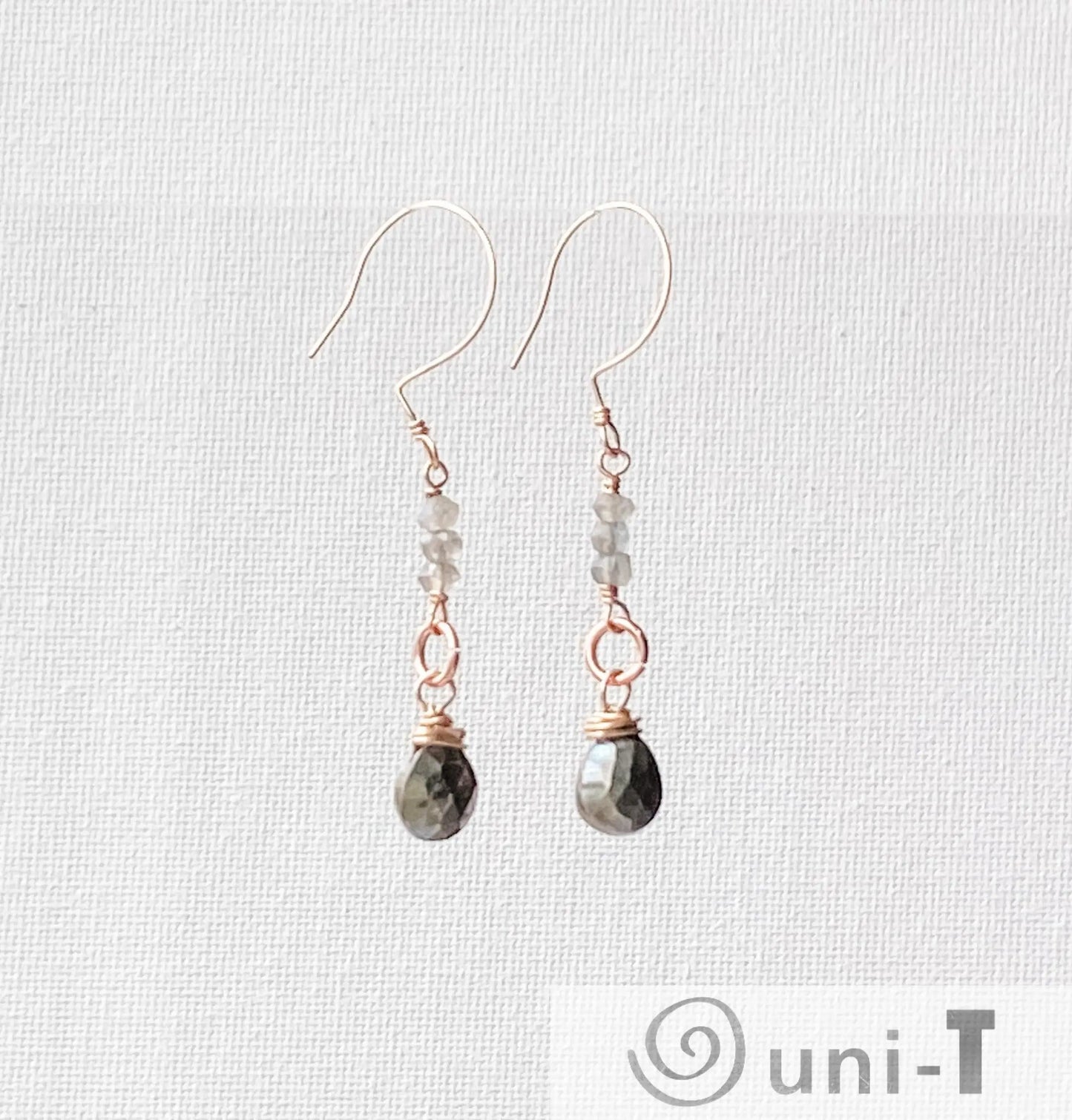 Pyrite Drop and Dangle Earring Janine Gerade