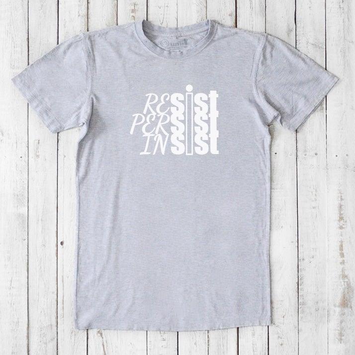 RESIST PERSIST INSIST T-shirt for Men Uni-T