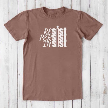 RESIST PERSIST INSIST T-shirt for Men Uni-T