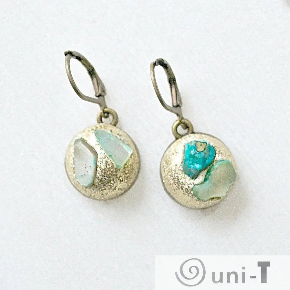Raw Stone in Polymer Clay Earrings Karen Meninno
