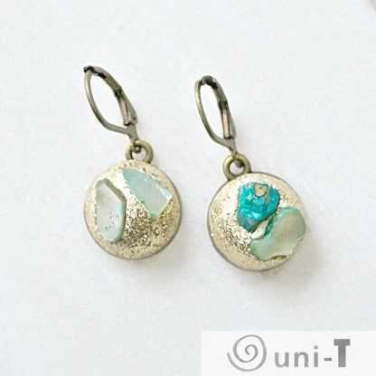 Raw Stone in Polymer Clay Earrings Karen Meninno