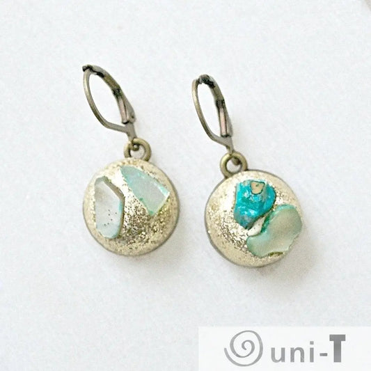 Raw Stone in Polymer Clay Earrings Karen Meninno