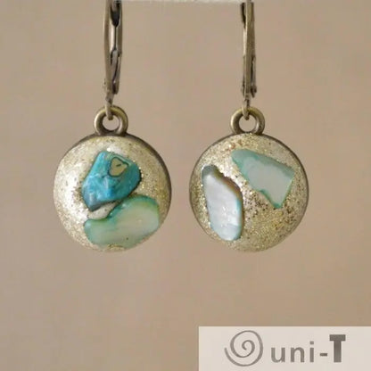 Raw Stone in Polymer Clay Earrings Karen Meninno