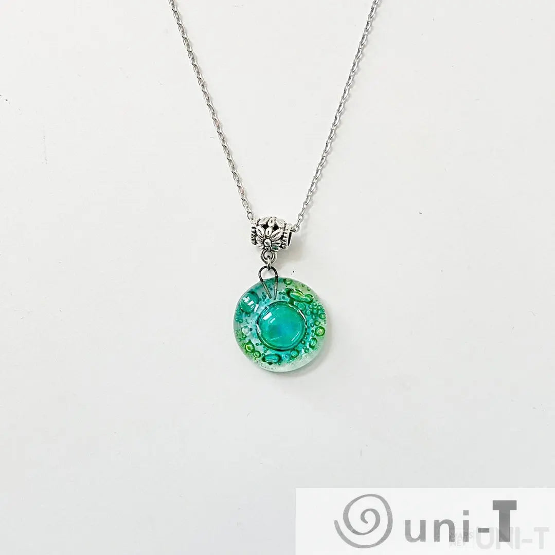 Recycled Fused Glass Necklaces - Circle Carolina Portillo