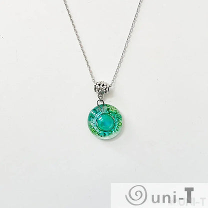 Recycled Fused Glass Necklaces - Circle Carolina Portillo