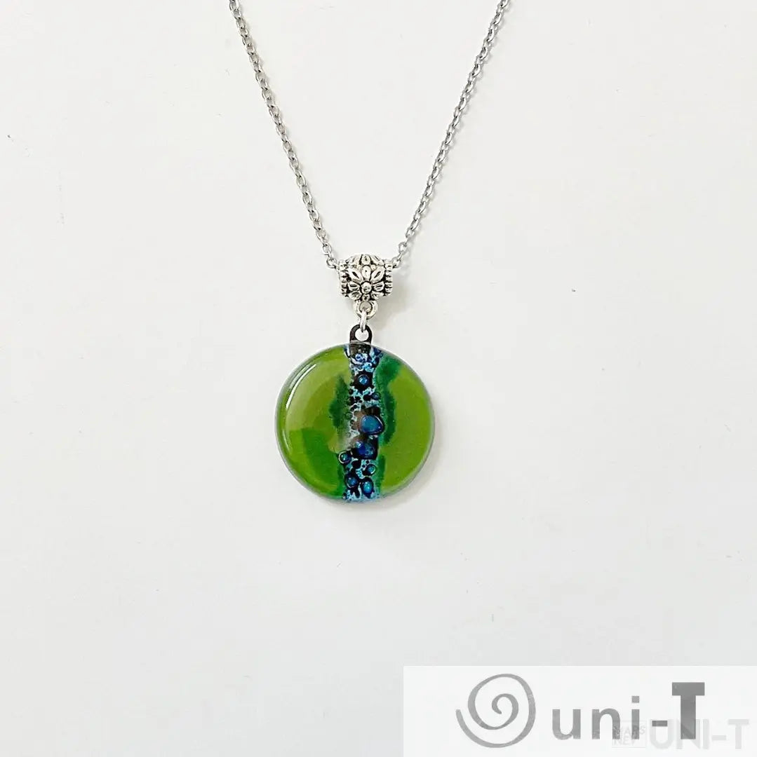 Recycled Fused Glass Necklaces - Circle Carolina Portillo