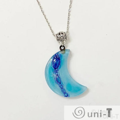 Recycled Fused Glass Necklaces - Crescent Carolina Portillo