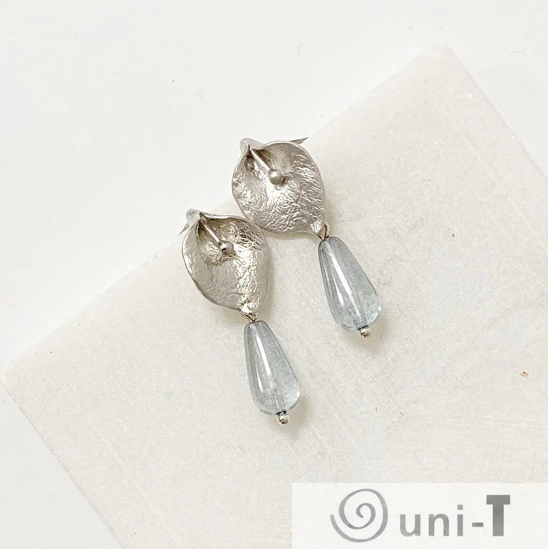 Rhodium Plated Earrings with Surgical Steel Ear Wire - Lily Kathy James